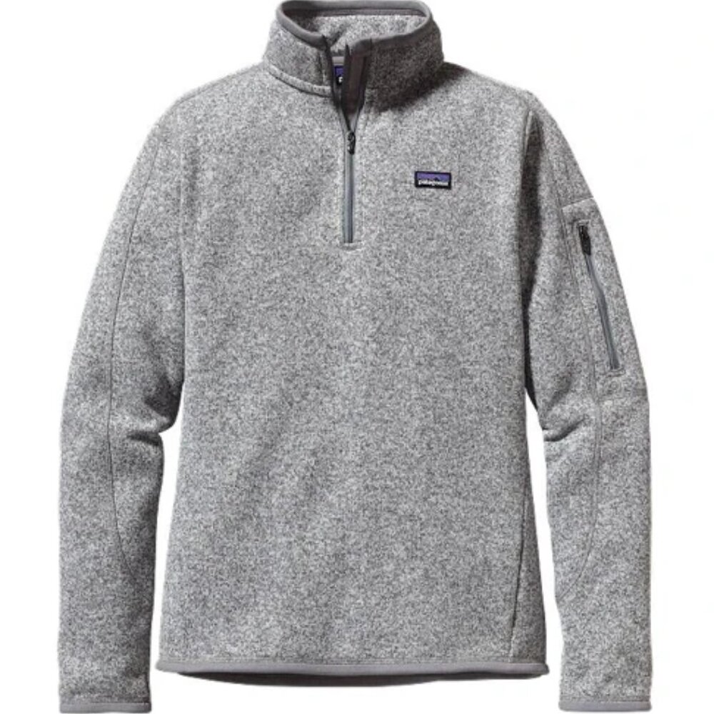 Patagonia Women's Gray Better Sweater Heather Long Sleeve Fleece Jacket Size S